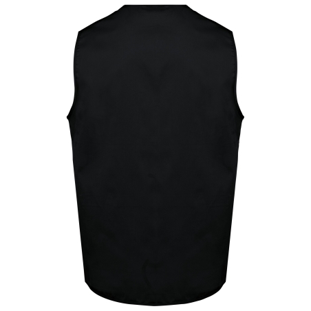 Gilet Multipoches Polycoton Noir Unisexe WK. Designed To Work – vue 2