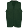 Gilet Multipoches Polycoton Vert Forest Green – WK. Designed To Work