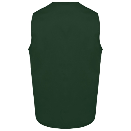Gilet Multipoches Polycoton Vert Forest Green – WK. Designed To Work – vue 2