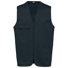 Gilet Multipoches Polycoton Unisexe Marine – WK. Designed To Work