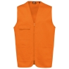 Gilet Multipoches Polycoton Unisexe Orange – WK. Designed To Work