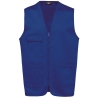 Gilet Multipoches Polycoton Bleu Royal Unisexe WK. Designed To Work
