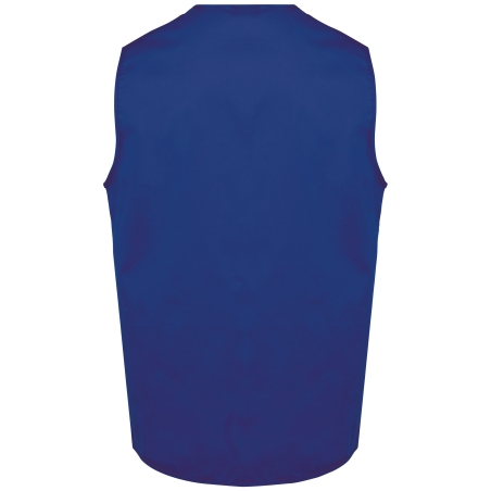 Gilet Multipoches Polycoton Bleu Royal Unisexe WK. Designed To Work – vue 2