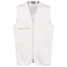 Gilet Multipoches Polycoton Blanc Unisexe WK. Designed To Work