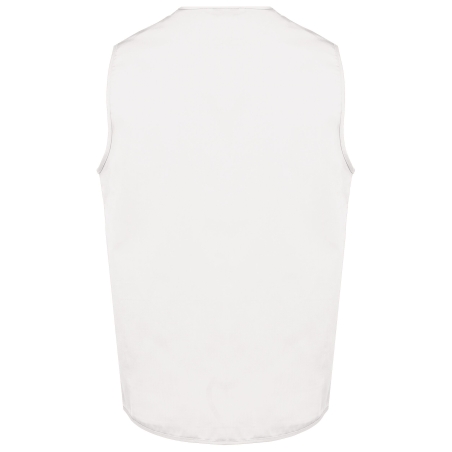 Gilet Multipoches Polycoton Blanc Unisexe WK. Designed To Work – vue 2