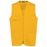 Gilet Multipoches Polycoton Jaune Unisexe WK. Designed To Work