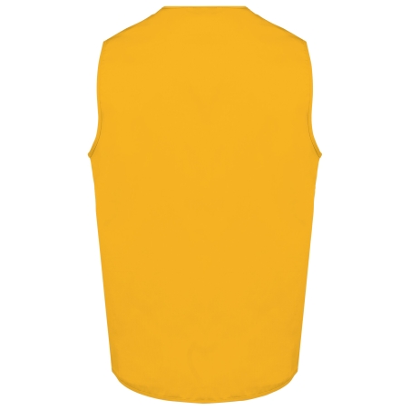 Gilet Multipoches Polycoton Jaune Unisexe WK. Designed To Work – vue 2