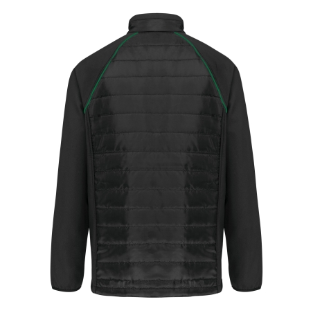 Veste Day To Day Bi-matière Noire/Vert WK. Designed To Work – vue 2