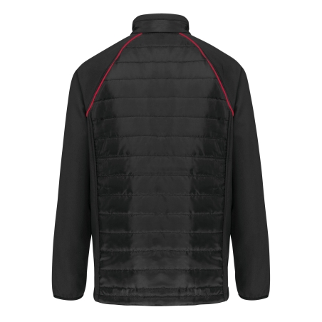 Veste Day To Day Bi-Matière Unisexe Noir/Rouge WK. Designed To Work – vue 2