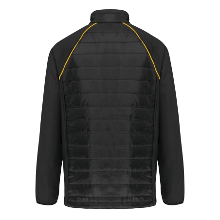Veste Day To Day Bi-matière Unisexe Noir/Jaune WK. Designed To Work – vue 2