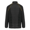 Veste Day To Day Bi-matière Unisexe Noir/Jaune WK. Designed To Work – vue 2