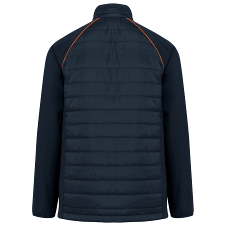 Veste Day To Day Bi-matière Unisexe Jaune/Marine WK. Designed To Work – vue 2