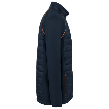 Veste Day To Day Bi-matière Unisexe Jaune/Marine WK. Designed To Work – vue 3