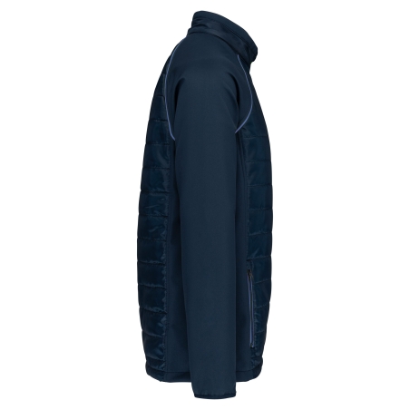 Veste Day To Day Bi-matière Unisexe Bleu Marine WK. Designed To Work – vue 3