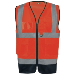 Gilet haute visibilité recyclé zip unisexe Orange – WK. Designed To Work
