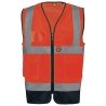 Gilet haute visibilité recyclé zip unisexe Orange – WK. Designed To Work