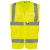 Gilet haute visibilité recyclé zip unisexe Jaune fluo – WK. Designed To Work
