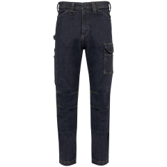 Pantalon Denim Multipoches Homme Noir WK. Designed To Work