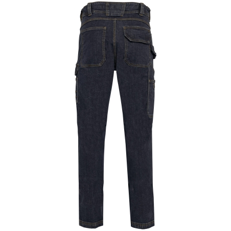 Pantalon Denim Multipoches Homme Noir WK. Designed To Work – vue 2