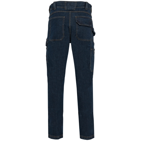 Pantalon Denim Multipoches Homme Bleu WK. Designed To Work – vue 2