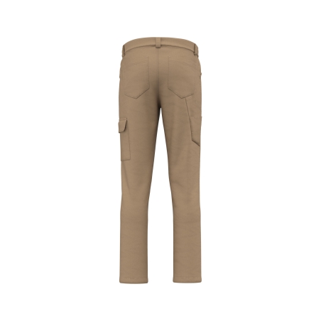 Pantalon stretch coton unisexe Marron – WK. Designed To Work – vue 2