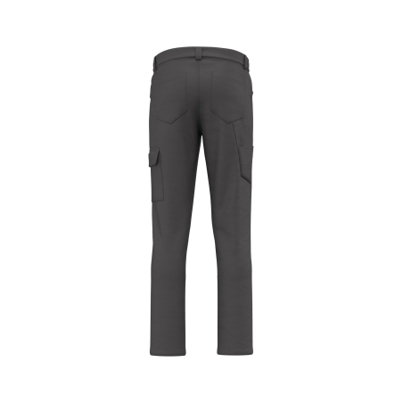 Pantalon stretch coton gris unisexe WK. Designed To Work – vue 2