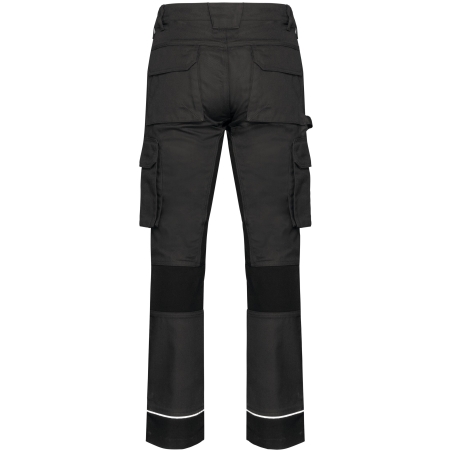 Pantalon de travail performance recyclé homme Gris foncé / Noir – WK. Designed To Work – vue 2