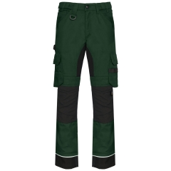 Pantalon de travail Performance Recyclé Homme Vert forêt / Noir – WK. Designed To Work