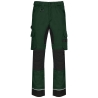 Pantalon de travail Performance Recyclé Homme Vert forêt / Noir – WK. Designed To Work