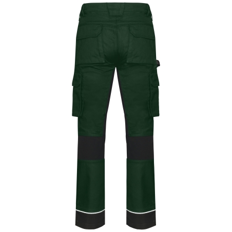 Pantalon de travail Performance Recyclé Homme Vert forêt / Noir – WK. Designed To Work – vue 2
