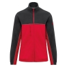 Veste micropolaire bicolore écoresponsable Rouge / Gris foncé WK. Designed To Work
