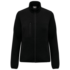 Veste softshell recyclée polytricot femme noire WK. Designed To Work