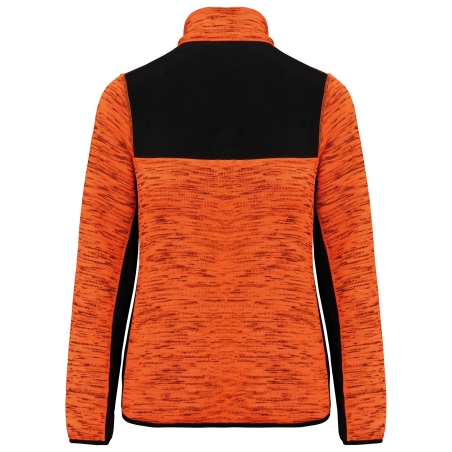 Veste Recyclée Polytricot Femme Orange WK. Designed To Work – vue 2