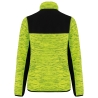Veste softshell recyclée polytricot femme Jaune fluo chiné / Noir – WK. Designed To Work – vue 2