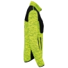 Veste softshell recyclée polytricot femme Jaune fluo chiné / Noir – WK. Designed To Work – vue 3