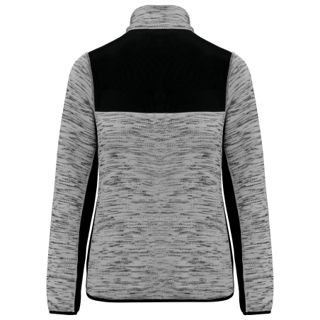 Veste recyclée en polytricot femme Noir – vue 2