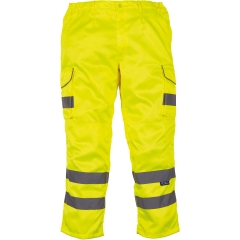 Pantalon Cargo Haute Visibilité Jaune Yoko – 340 g/m²