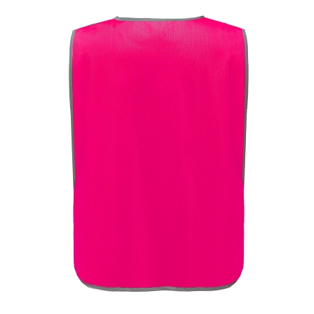 Chasuble Rose Haute Visibilité à Bordure Réfléchissante Yoko – vue 2