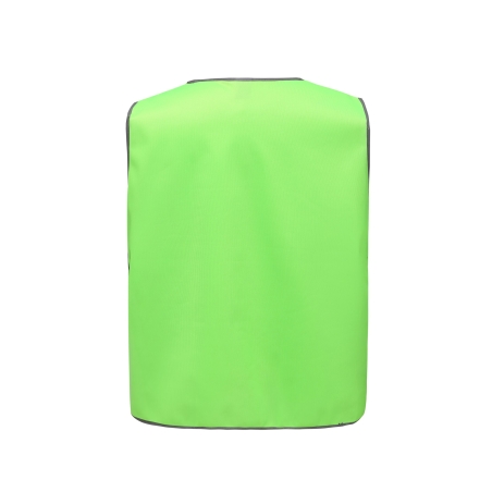 Chasuble à bordure réfléchissante Vert lime – Yoko – vue 2