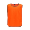 Chasuble à bordure réfléchissante Orange Haute Visibilité Yoko