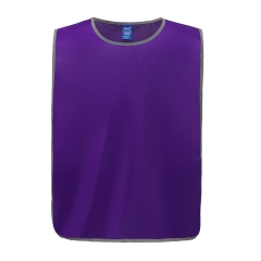 Chasuble à bordure réfléchissante violette Yoko – Haute visibilité