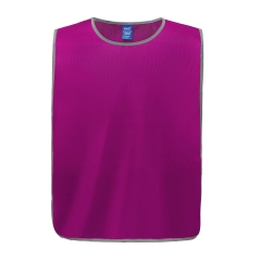 Chasuble à bordure réfléchissante Rose Raspberry – Yoko
