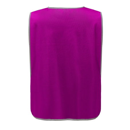 Chasuble à bordure réfléchissante Rose Raspberry – Yoko – vue 2