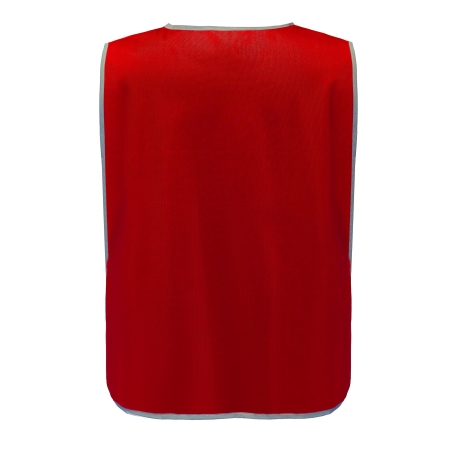 Chasuble Rouge à Bordure Réfléchissante Yoko – Haute Visibilité – vue 2