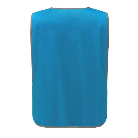 Chasuble à bordure réfléchissante Bleu Sapphire – Yoko – vue 2