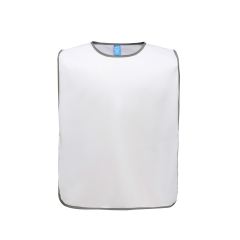 Chasuble à bordure réfléchissante Blanc Yoko – Haute visibilité