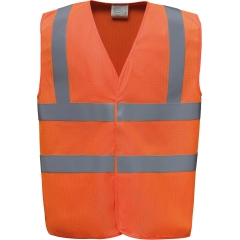 Gilet haute visibilité, LSF (chaleur et flamme) & antistatique Orange