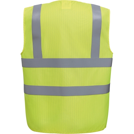Gilet haute visibilité jaune multiprotection Yoko – ISO 20471 cl. 2 – vue 2