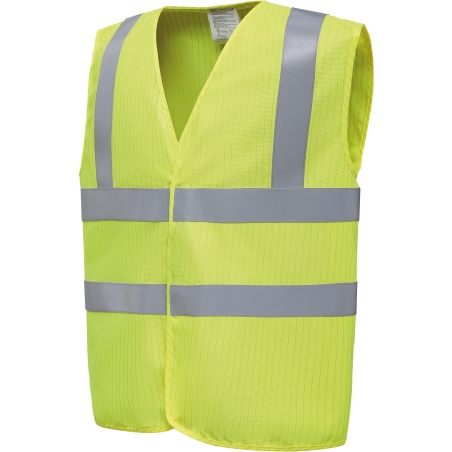 Gilet haute visibilité jaune multiprotection Yoko – ISO 20471 cl. 2 – vue 3