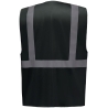 Gilet multifonction haute visibilité noir Yoko – Toutes tailles – vue 2